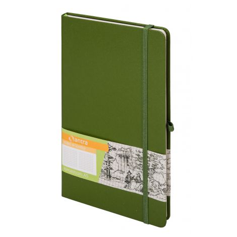 Notes Antra Romantyzm A6/80/80g kratka, Khaki